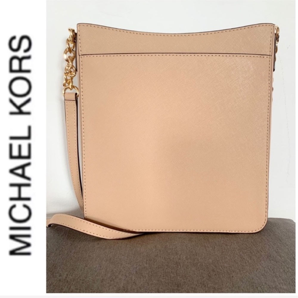 NWT authentic MK leather Hamilton messenger oyster - Picture 5 of 6